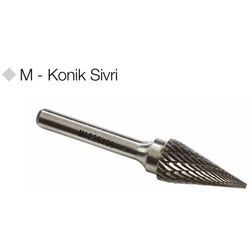 GFB3256 KALIPÇI FREZE - M-KONİK SİVRİ / M08*20*06