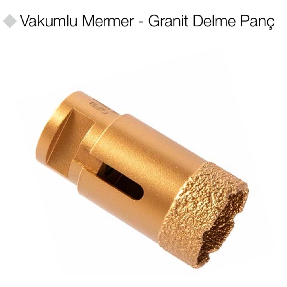 GFB4879 VAKUMLU MERMER - GRANİT DELME PANÇ - 35mm