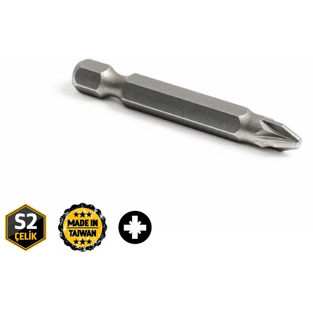 GFB5226 KARE POZİ BİTS UÇ PZ2*50mm