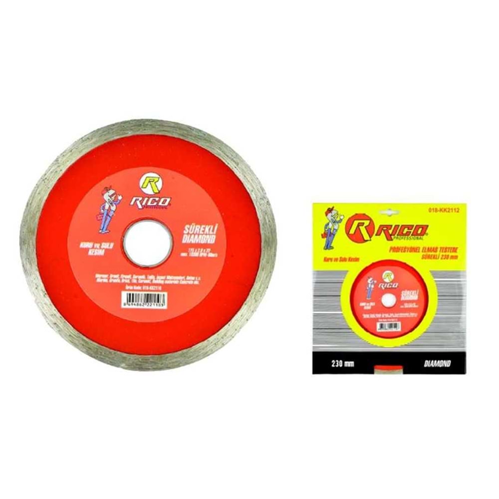 RİCO ELMAS DAİRE TESTERE 180*2.2*22 KK2111