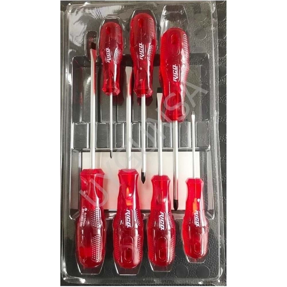 RİCO KRAFT TORNAVİDA SETİ DÜZ 7 prç RC1980