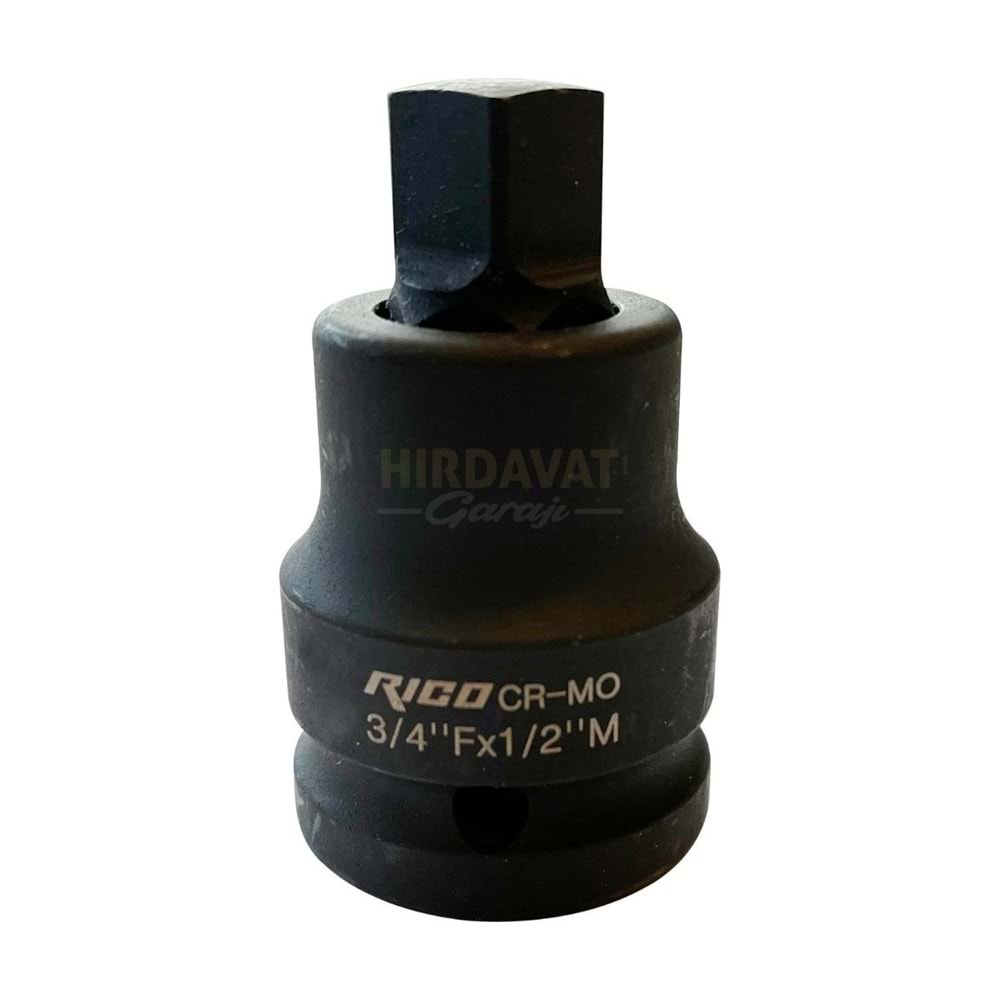 RİCO DEĞİŞEBİLİR HAVALI ADAPTÖR-UÇ 3/4F - 1/2M RC4115
