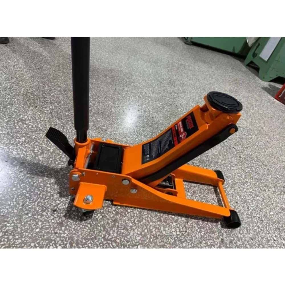 RİCO ARABALI ZEMİN KRİKOSU 3 TON PEDALLI EKO TURUNCU RC6037