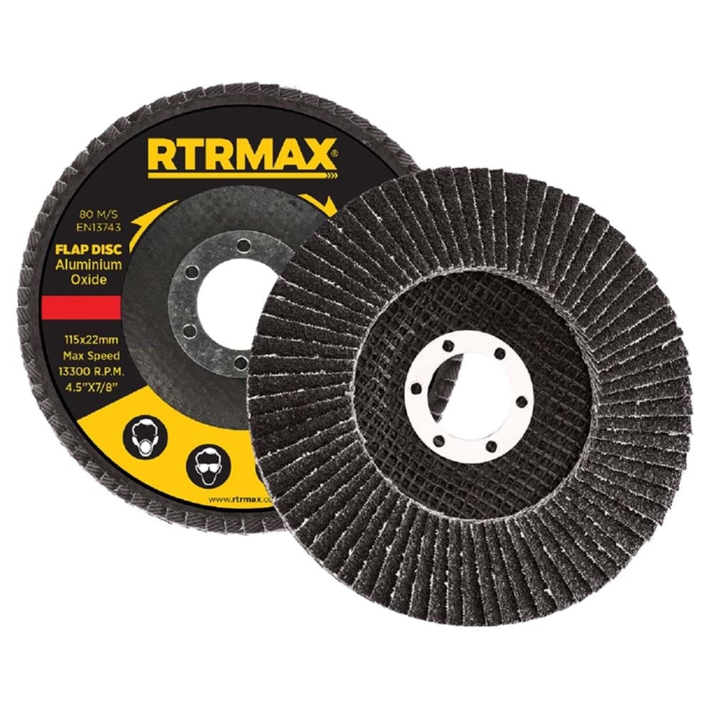 RTRMAX FLAP DİSK 115mm 40KUM RDF11540 A. OKSİT