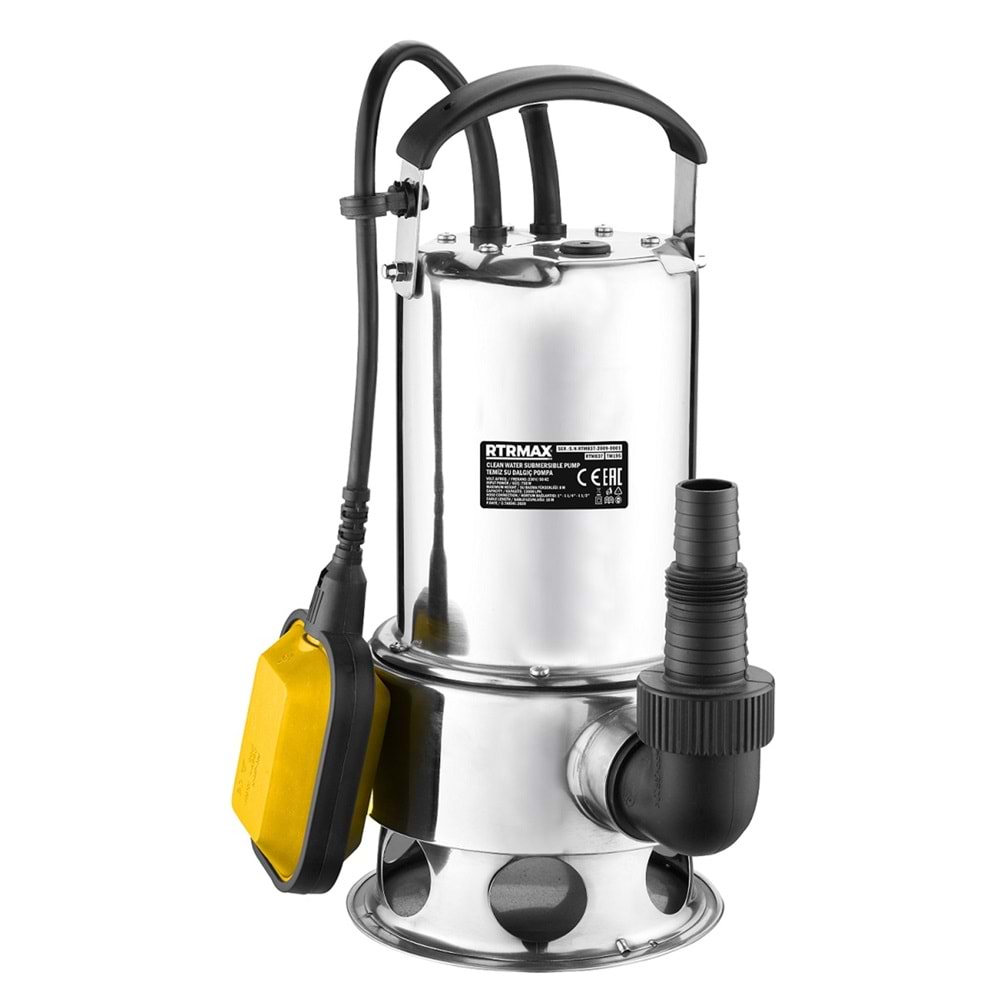 RTRMAX DALGIÇ POMPA KİRLİ SU RTM837 750W 8,0MT