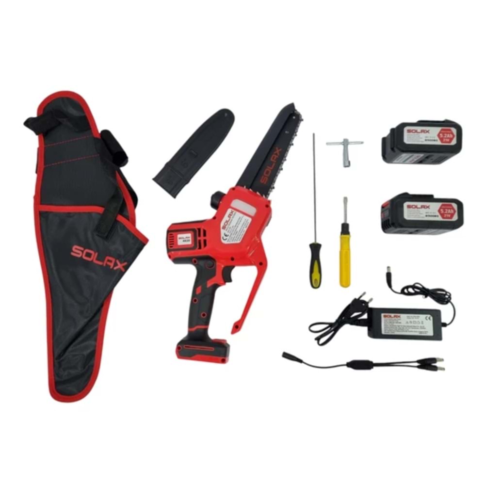 SOLAX ŞARJLI BUDAMA TESTERESİ - 21V 5,2Ah ÇİFT AKÜ / 4820