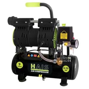 HAIS HAVA KOMPRESÖRÜ 9 Lt SESSİZ / 0,75 Hp - 4841127