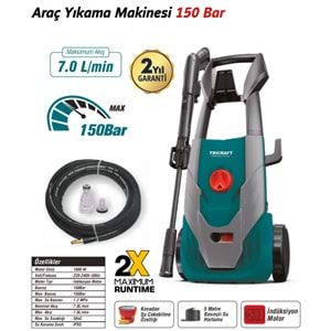 MEŞEM TRICRAFT YIKAMA MAKİNASI 150 BAR / 7000