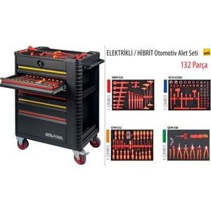 CETAFORM 132 PARÇA ELEKTRİKLİ/HYBRİD OTOM. TAKIM ARABASI A50EV-132A01M