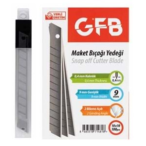 GFB4525 MAKET BIÇAĞI YEDEĞİ DAR 9*0,4mm-10'LU KUTU