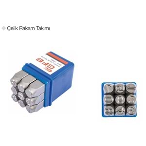 GFB6782 ÇELİK RAKAM TAKIMI 3,0mm