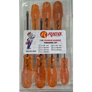 RİCO TORNAVİDA TAKIMI 7prç RC1900 -PREMİUM DİAMOND-