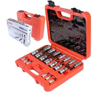 RİCO DELİKLİ TORX LOKMA SET 1/4-1/2 20 PARÇA RC3029