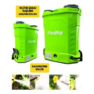 FLEİBİG ŞARJLI İLAÇLAMA POMPASI 16 LT / KARIŞTIRICILI