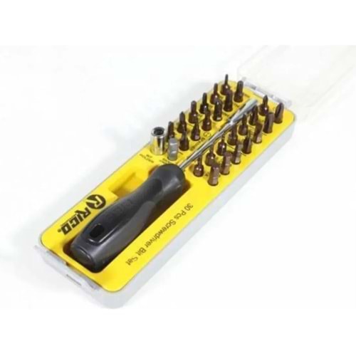 RİCO 30prç BİTS SET DELİKSİZ 1/4