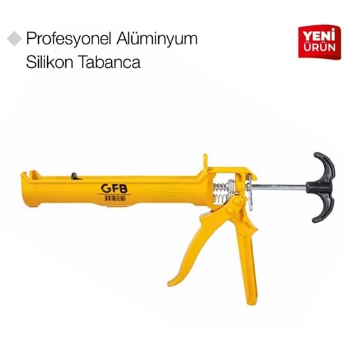 GFB5121 PROFESYONEL ALÜMİNYUM SİLİKON TABANCASI ÇİFT YAYLI