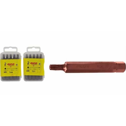 RİCO TORX BİTS UÇ T60 - 10/75MM KIRMIZI KK1165