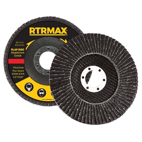 RTRMAX FLAP DİSK 115mm 40KUM RDF11540 A. OKSİT