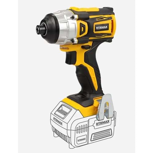 RTRMAX ŞARJLI VİDALAMA DARBELİ 18V X-Lion -KÖMÜRSÜZ- RTX2022B