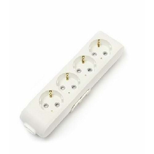 VİKO MULTİ-LET DÖRTLÜ PRİZ / VK90113400 /TOPRAKLI KLEMENSLİ