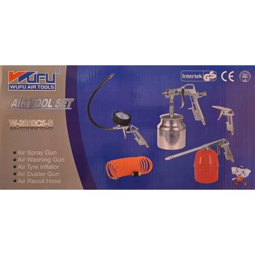 WUFU 5 PARÇA HAVALI ALET SETİ W2000C5S