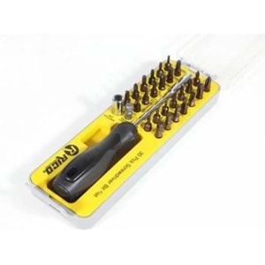 RİCO 30prç BİTS SET DELİKSİZ 1/4