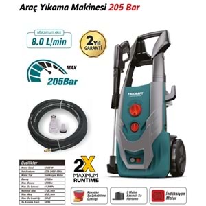 MEŞEM TRICRAFT YIKAMA MAKİNASI 205 BAR / 7001