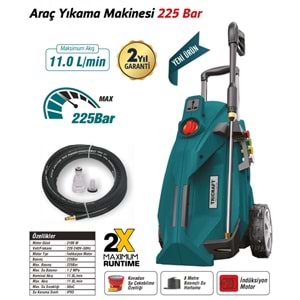 MEŞEM TRICRAFT YIKAMA MAKİNASI 225 BAR / 7002