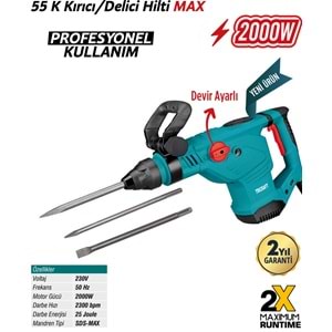 MEŞEM TRICRAFT 55k MAX KIRICI DELİCİ HİLTİ / 7102