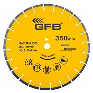 GFB2371 BETON KESME TESTERE LAZER KAYNAKLI 450*25,4*10mm