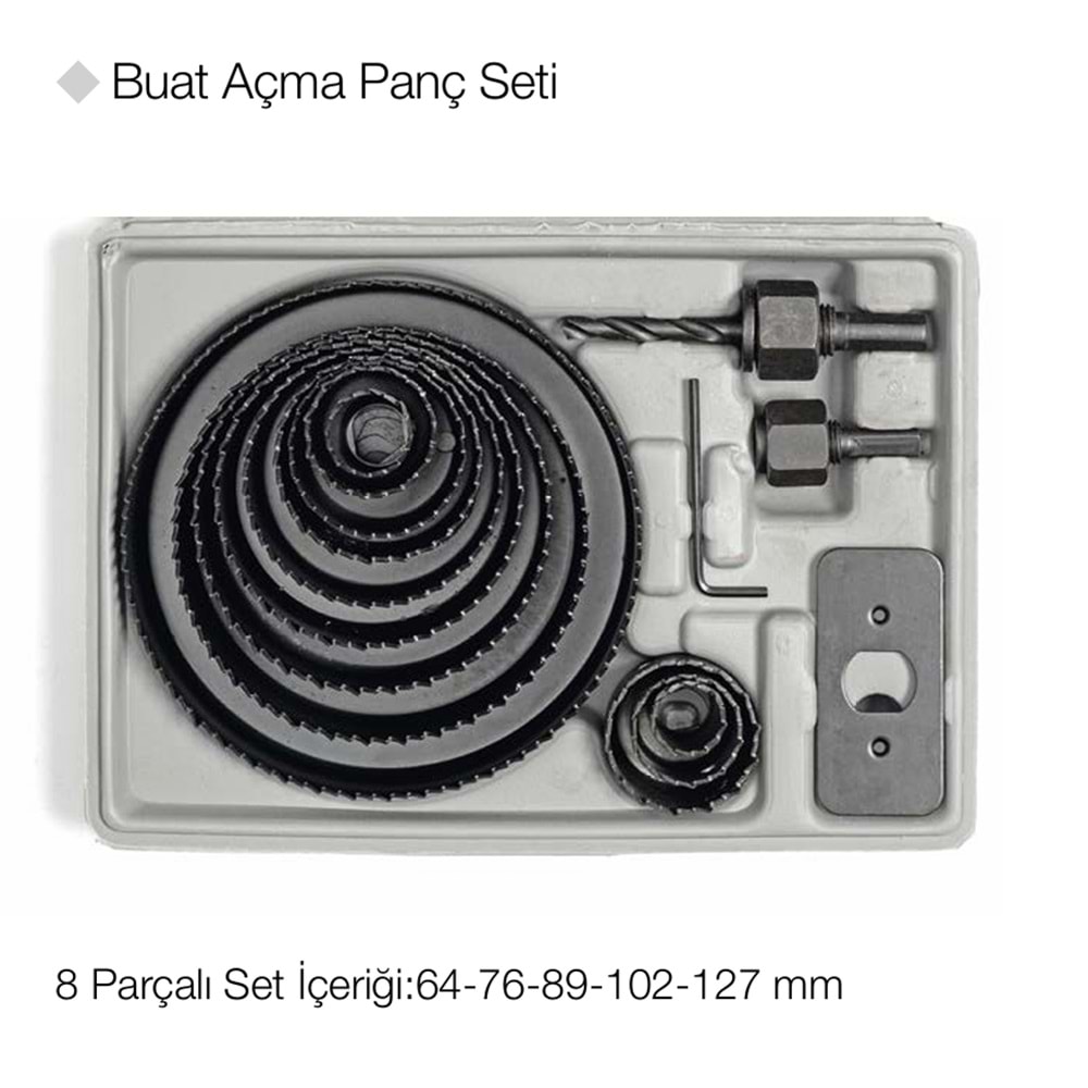 GFB4857 BUAT AÇMA PANÇ SETİ - 16 prç 19-127mm