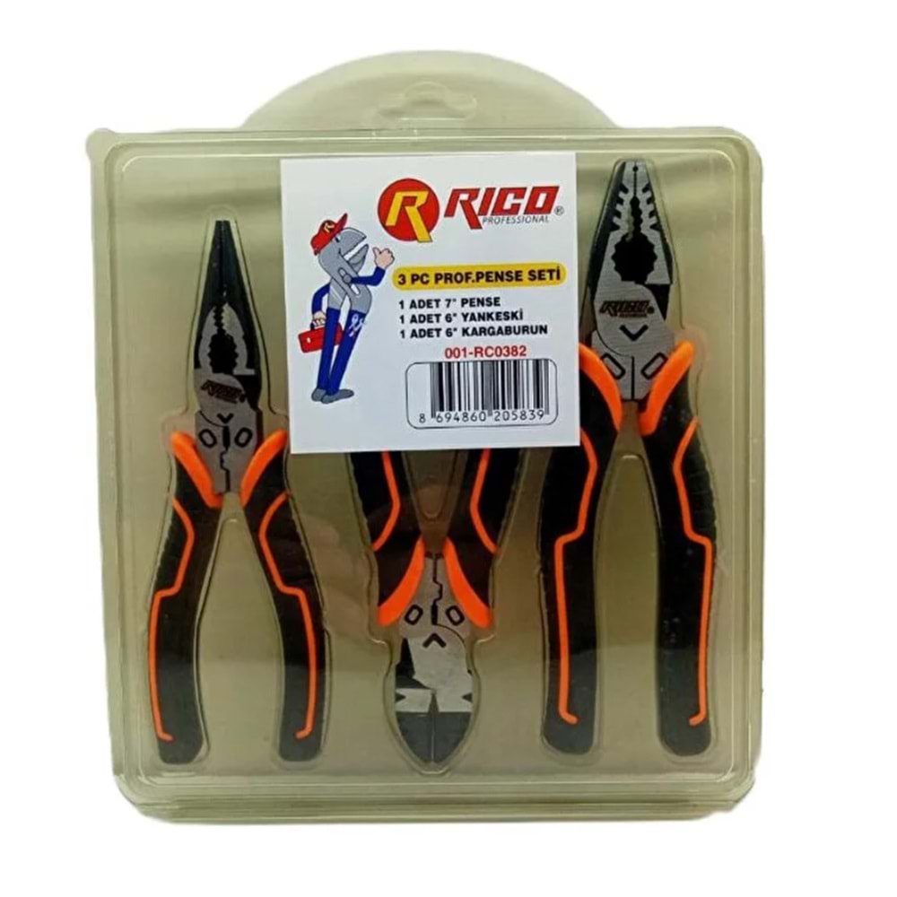 RİCO PROF PENSE SETİ 3 prç RC0382 YENİ TİP