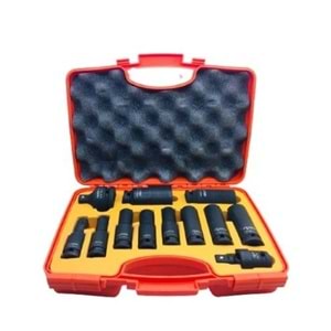 RİCO DERİN HAVALI LOKMA SETİ *SİYAH* 12 PARÇA RC2333