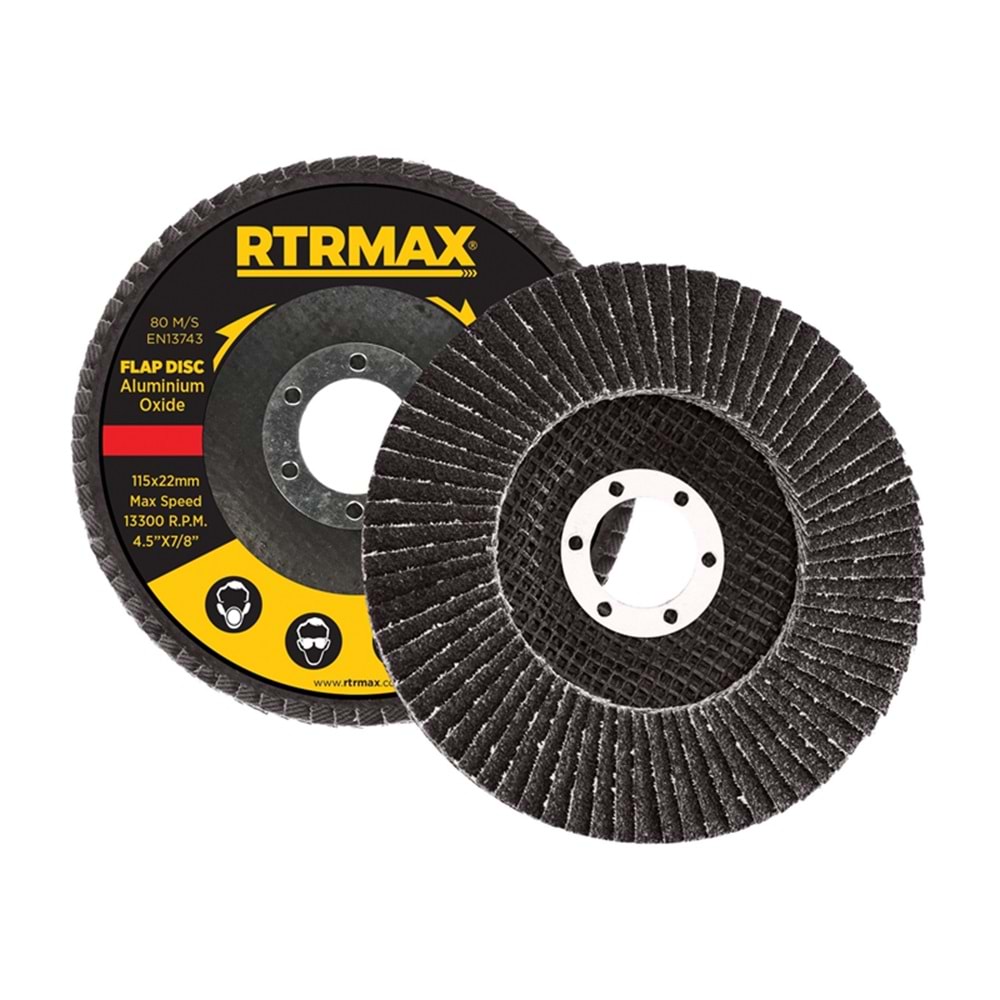 RTRMAX FLAP DİSK 115mm 60KUM RDF11560 A. OKSİT