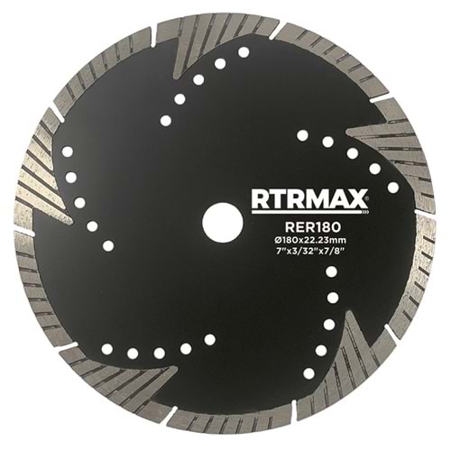 RTRMAX TURBO ELMAS TESTERE RER180 EXT. UZUN SEGM. 180*22mm