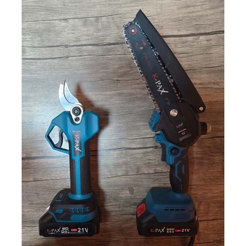 K-PAX 2`Lİ BUDAMA SETİ 1345 ŞARJLI B. MAKASI+Ş. 6